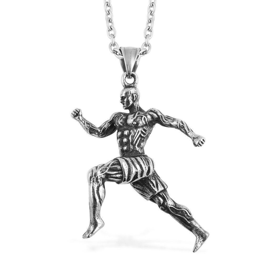 Runner Man Pendant Necklace